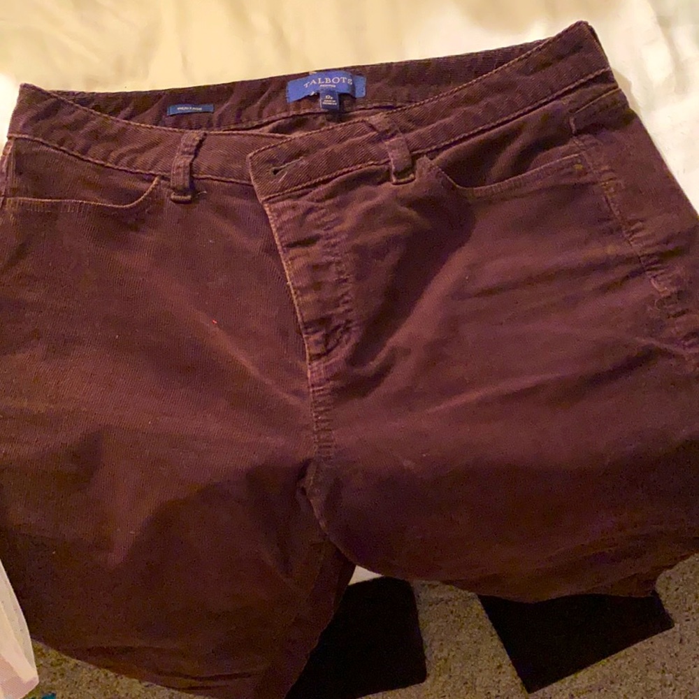 Brown corduroy pants